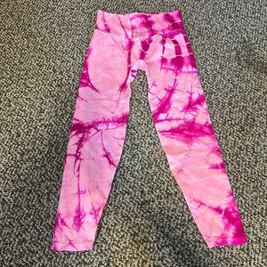Pink Active Cropped Seamless Leggings